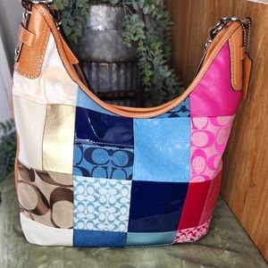 ⭐️EUC COACH Patchwork Hobo Shoulder Bag